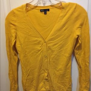 Gap 8 medium girls cardigan sweater yellow